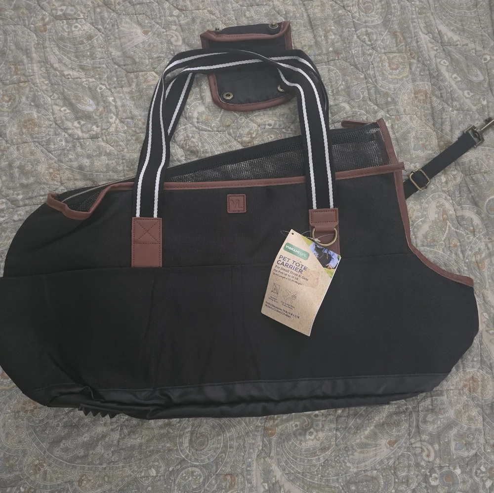 Black and Brown Pet Bag